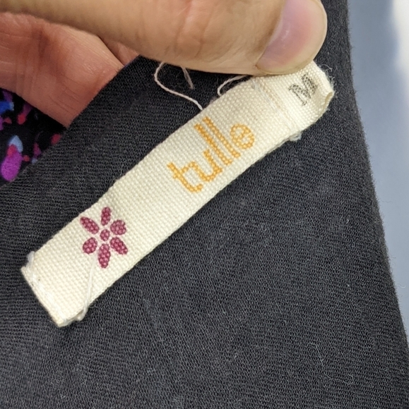 Tulle Retro Style Multi Print Dress Sz M - Picture 10 of 11